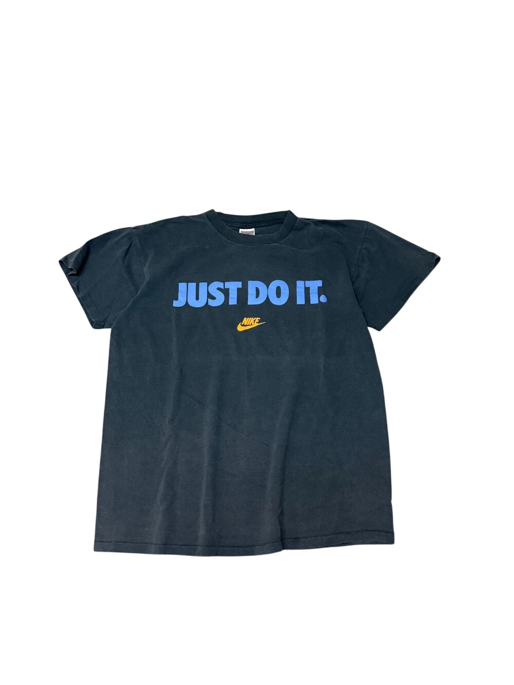 Vintage 90s Nike Shirt Mens XL Black Just Do It Slogan Graphic Tee Made USA